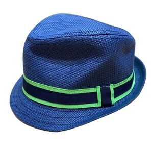 Children’s Place Fedora Hat 12-24 mos Blue Green Boys Baby